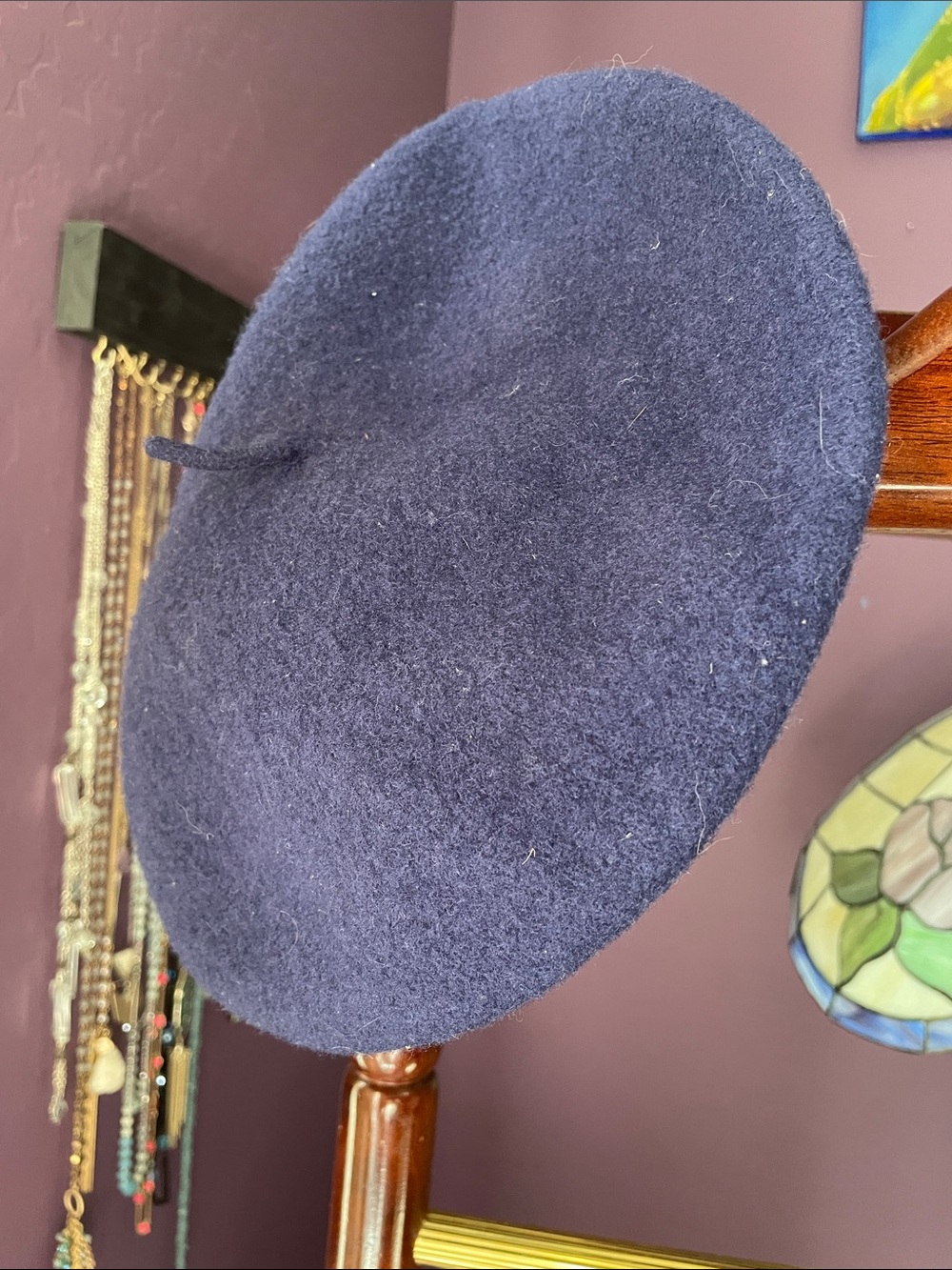 VTG BETMAR WOOL BERET NAVY